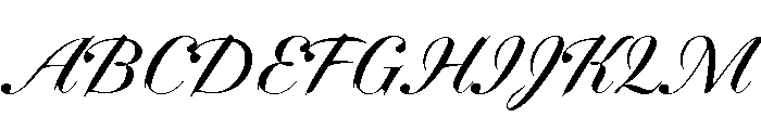 Dunhill Script Medium Font UPPERCASE