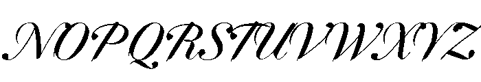 Dunhill Script Medium Font UPPERCASE