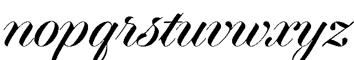 Dunhill Script Medium Font LOWERCASE