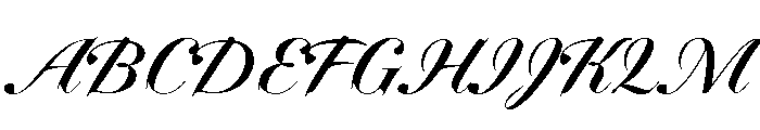 Dunhill Script Semi Bold Font UPPERCASE