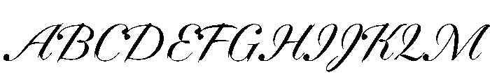 Dunhill Script Font UPPERCASE