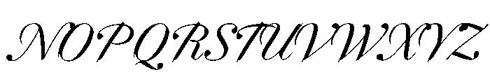 Dunhill Script Font UPPERCASE
