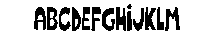 Dunkelbunt Minor Font UPPERCASE