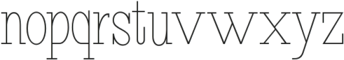 DV Ellios Thin otf (100) Font LOWERCASE
