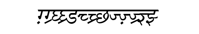 DV-TTSurekhEN-Italic Font UPPERCASE