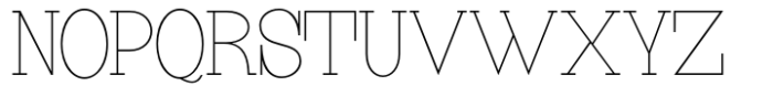 DV Ellios Thin Font UPPERCASE