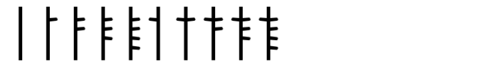 Dvarlin Staves Blossom Regular Font OTHER CHARS