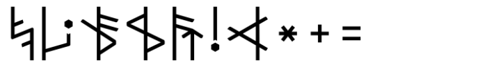 Dvarlin Staves Blossom Regular Font OTHER CHARS