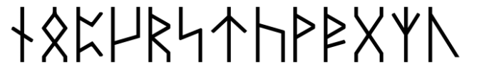 Dvarlin Staves Blossom Regular Font LOWERCASE