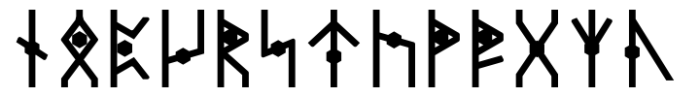 Dvarlin Staves Blossom Semibold Font UPPERCASE