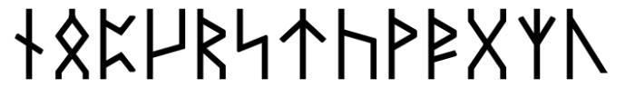 Dvarlin Staves Blossom Semibold Font LOWERCASE