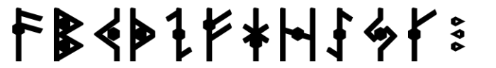 Dvarlin Staves Bole Semibold Font UPPERCASE