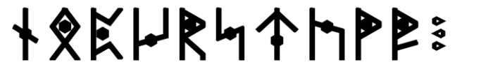 Dvarlin Staves Bole Semibold Font UPPERCASE