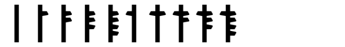 Dvarlin Staves Branch Bold Font OTHER CHARS