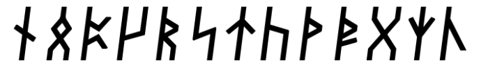 Dvarlin Staves Remnant Bold Italic Font LOWERCASE