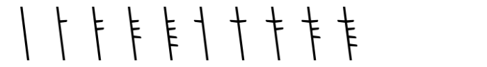 Dvarlin Staves Remnant Light Slant Font OTHER CHARS