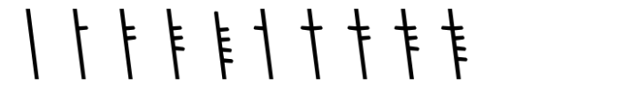 Dvarlin Staves Remnant Regular Slant Font OTHER CHARS