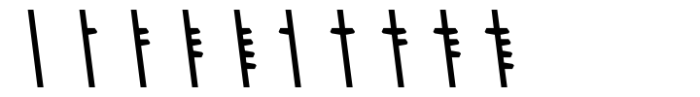 Dvarlin Staves Remnant Semibold Slant Font OTHER CHARS