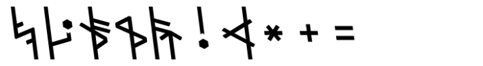 Dvarlin Staves Remnant Semibold Slant Font OTHER CHARS