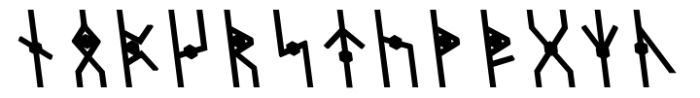 Dvarlin Staves Remnant Semibold Slant Font UPPERCASE