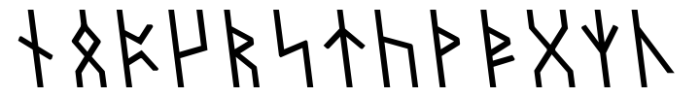 Dvarlin Staves Remnant Semibold Slant Font LOWERCASE