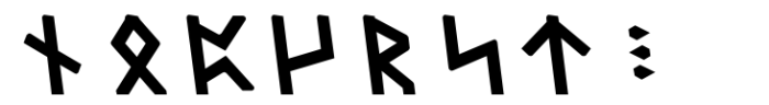 Dvarlin Staves Root Bold Slant Font LOWERCASE