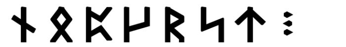Dvarlin Staves Root Bold Font LOWERCASE