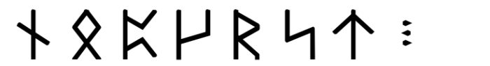 Dvarlin Staves Root Regular Font LOWERCASE
