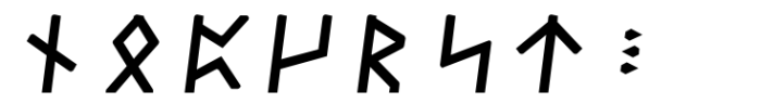 Dvarlin Staves Root Semibold Italic Font LOWERCASE