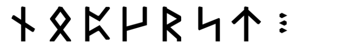 Dvarlin Staves Root Semibold Font LOWERCASE