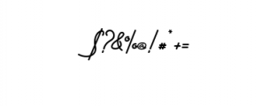 DWARF signature.ttf Font OTHER CHARS