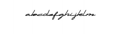DWARF signature.ttf Font LOWERCASE