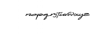 DWARF signature.ttf Font LOWERCASE