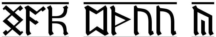 Dwarf Runes 1 Font UPPERCASE