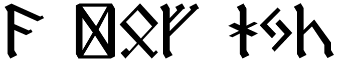 Dwarf Runes Font UPPERCASE