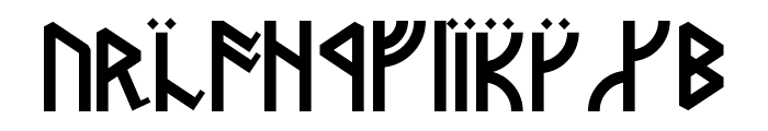 Dwarven Runes Font UPPERCASE