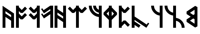 Dwarven Runes Font LOWERCASE