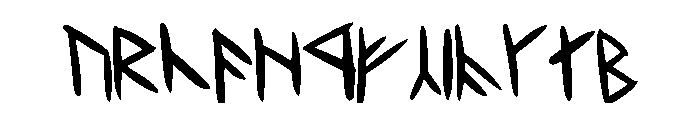Dwarvinian Font UPPERCASE