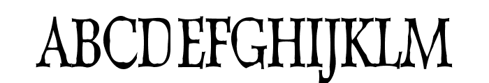 Dweebo Gothic Condensed Font UPPERCASE