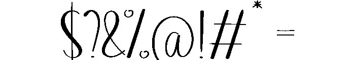 Dwelling Font OTHER CHARS