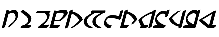 Dwemer Bold Italic Font UPPERCASE