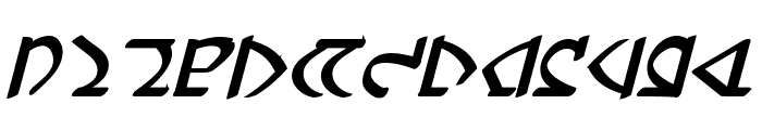 Dwemer Bold Italic Font LOWERCASE