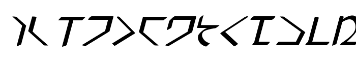 Dwemer Italic Font UPPERCASE