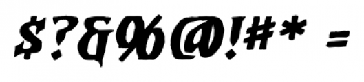 Dwarven Axe BB Italic Font OTHER CHARS