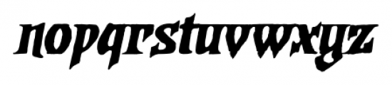 Dwarven Axe BB Italic Font LOWERCASE