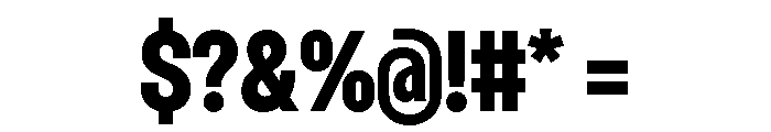 Dwight CondensedBold Font OTHER CHARS