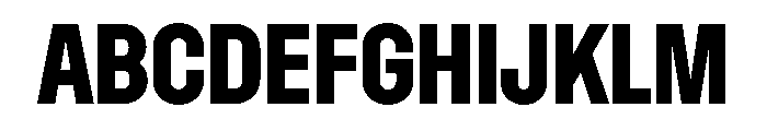 Dwight CondensedBold Font UPPERCASE