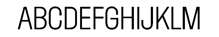 Dwight CondensedLight Font UPPERCASE