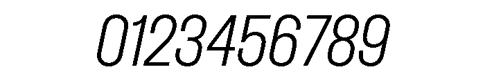 Dwight CondensedLightItalic Font OTHER CHARS