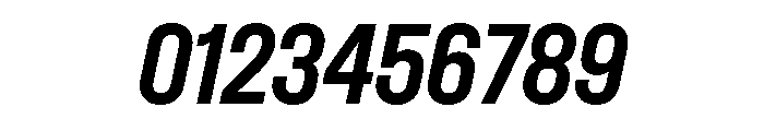 Dwight CondensedMediumItalic Font OTHER CHARS